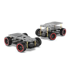 5KG 부하 Ackerman 로봇 자동차 섀시 인코더 모터 전륜 스티어링 RC 탱크 Arduino 용 Raspberry Pi 프로그래밍 가능한 자동차 키트
