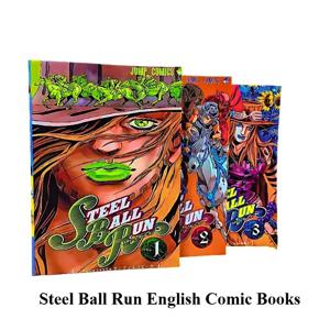 3권 스틸 볼 런 만화/만화책 JOJO's Bizarre Adventure Part7 Vol.1-3 일본 청소년 만화책 영어 만화책
