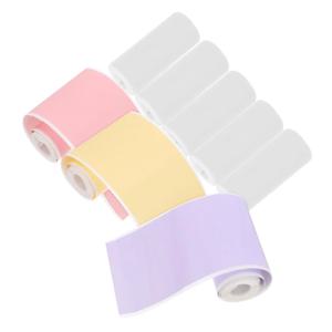 57mm 컬러 스티커 감열지 롤 미니 프린터 용 자체 접착 라벨/인화지 PeriPage/PAPERANG/Poooli 사진 인쇄