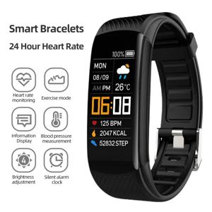 C5S 스마트 워치 남성 여성 피트니스 스포츠 스마트 밴드 심박수 혈압 모니터 IOS 안드로이드 용 방수 Smartwatch