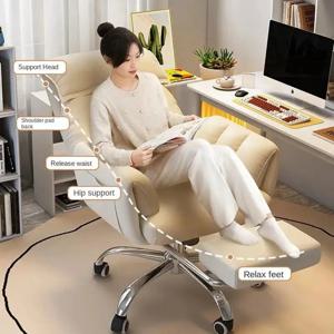 Lazy Sofa Chair Living Room Chair Backrest Desk Chair Home Comfortable Sedentary Office Leisure Chair Study Tables and Chairs