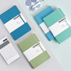 하드 커버 A5 글 머리 기호 저널 도트 노트 188 페이지 100gsm 5.7x8.2 인치 레트로 붕대 캔디 컬러 일기 노트 저널 BUJO