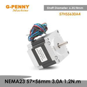 CNC 스테퍼 모터 라우터 조각 밀링 기계용 단일 샤프트, 3D 프린터용, NEMA23, 57x56, 3.0A, 180Oz-in, 1.2N.m CNC
