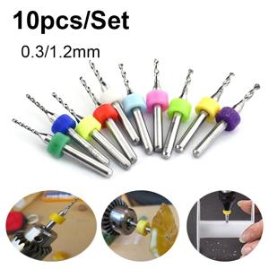 10pcs 0.3/1.2mm 합금 마이크로 드릴 비트, PCB 미니 드릴 비트, 텅스텐 강철 카바이드 드릴 비트, 인쇄 회로 기판 드릴 비트 세트