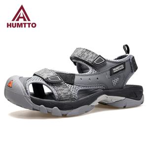 HUMTTO-남성용 통기성 여름 샌들, 하이킹 신발, 야외 워터 비치, 남성 샌들, 캠핑, 낚시, 등산, 아쿠아 스니커즈