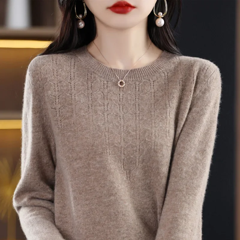 2025 여성 스웨터 가을 겨울 긴 소매 풀오버 니트 따뜻한 풀오버 한국 패션 Bottoming Shirts Slim Fit Jumper