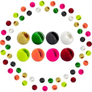 유펑 25개입 플라이 타잉 비드 볼 (님프, 송어, 잉어용) 2.5mm/3.0mm/3.5mm/4.0mm 플라이 낚시 재료