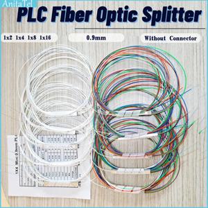 10pcs 1x2 1x4 1x8 1x16 광섬유 PLC 분배기 커넥터 케이블 없음 0.9mm 미니 블록리스 2,4 포트 광섬유 PLC 분배기