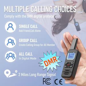 디지털 워키토키, 미니 DMR, 100% 호환 가능, 디지털 라디오, 단일 주파수 전송, 신규