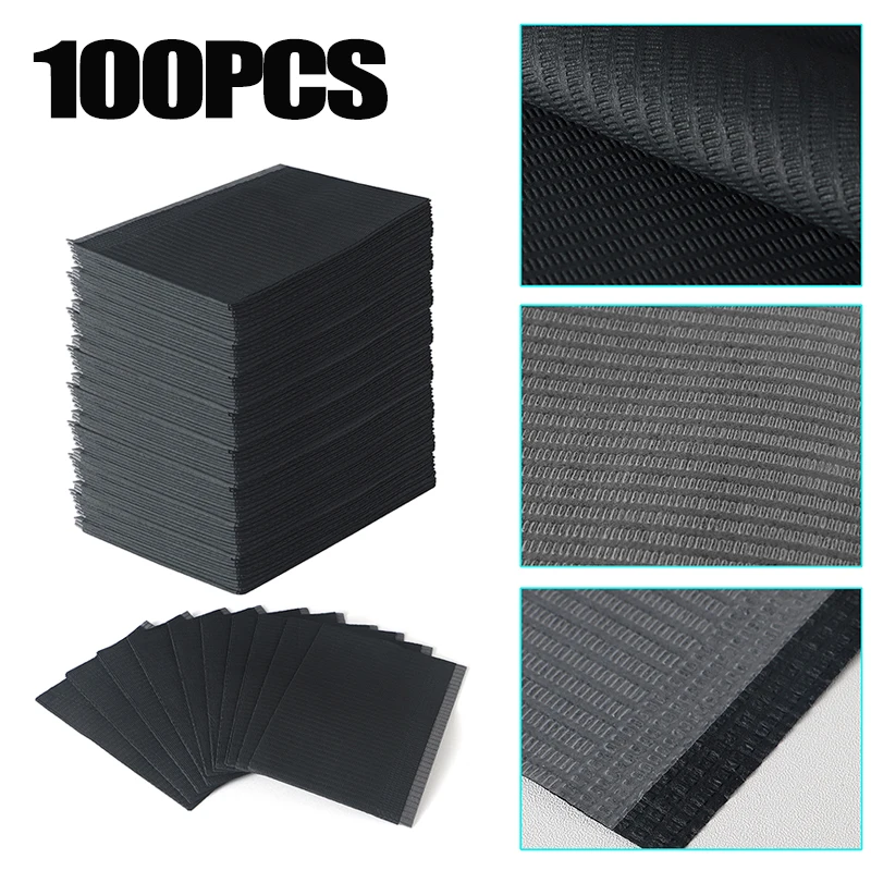 100pcs 일회용 방수 문신 클린 패드 문신 Bibs 테이블 커버 클린 패드 환자 치과 냅킨 문신 액세서리