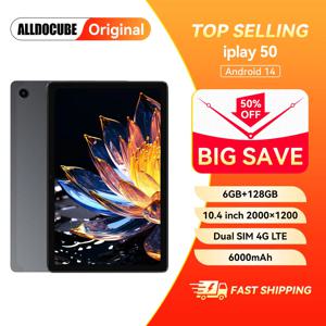 Alldocube iPlay50 태블릿, UNISOC T618, 10.4 인치, 안드로이드 14, 듀얼 SIM, LTE 전화 통화, 6000 mAh 패드, 구글 GPS, 6GB RAM, 128GB ROM