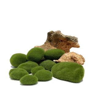 10Pcs 인공 녹색 이끼 식물 시뮬레이션 된 이끼 돌 크리 에이 티브 홈 정원 잔디 바닥 장식 풍경 분재 장식