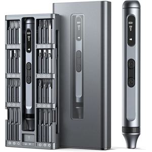 51 in 1 정밀 전기 스크루 드라이버 세트 다기능 전동 공구 iPhone 노트북 시계 PC 용 고속 충전 마그네틱 비트