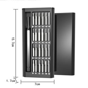 24PCS 정밀 드라이버 비트 세트 - 휴대 전화 컴퓨터 안경 수리 도구 정밀 크로스 배치 헤드 제거