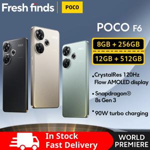 월드 프리미어 POCO F6 스마트폰 글로벌 버전 Snapdragon ® 8s Gen 3 NFC 120Hz Flow AMOLED 90W 터보 충전 5000mAh 배터리