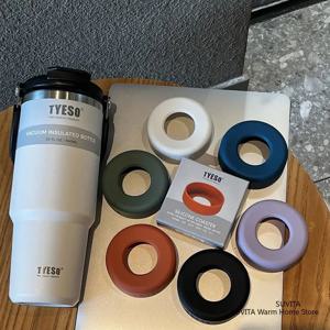 TYESO 범용 병 커버 미끄럼 방지 내구성 보호 실리콘 컵 커버 71-77mm 직경 하단 슬리브 병 액세서리