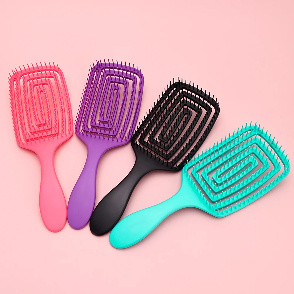 헤어 케어용 곡선 빗, 헤어 케어, 엉킴 제거, 이발 액세서리, 패션 살롱, 넓은 치아 빗, 미용사 스타일링 마사지 빗