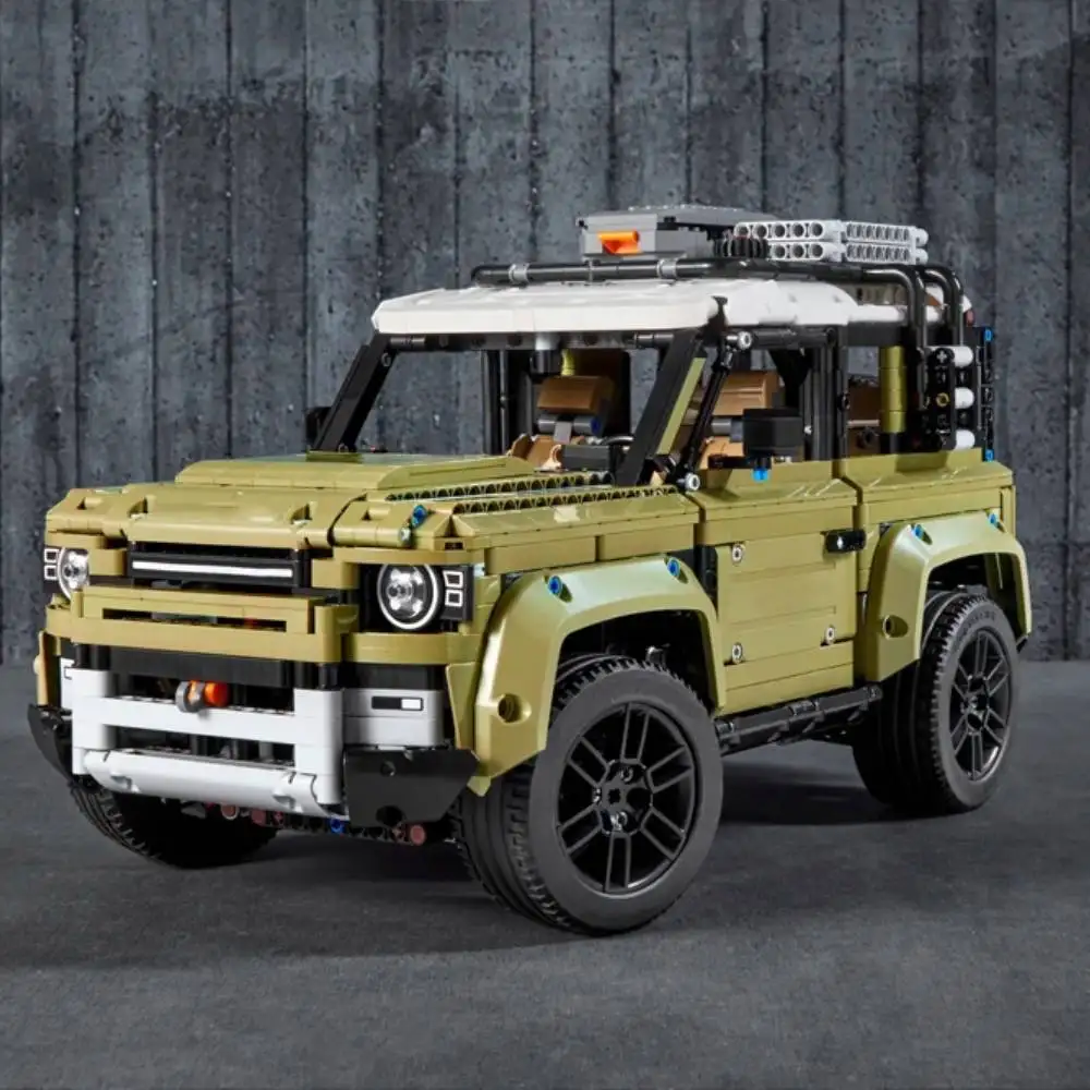 2025 기술 랜드 오프로드 수비수 스포츠카 빌딩 블록 세트 2573PCS 모델 MOC 차량 장난감 소년을위한 벽돌 성인 선물