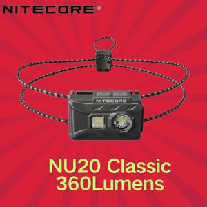 NITECORE NU20 클래식 360루멘 LED NiteLab UHE LED USB-C 충전식 초경량 헤드라이트