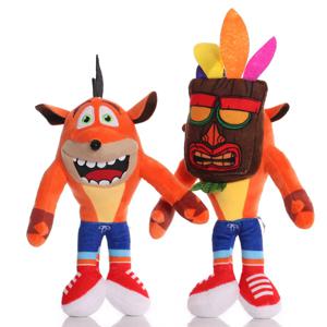 26cm 새로운 도착 애니메이션 Crash Bandicoot 플러시 장난감 만화 동물 Aku Aku 충돌 부드러운 인형 봉제 인형 어린이 크리스마스 선물