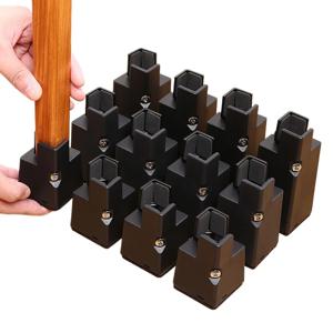 4Pcs 조정 가능한 의자 피트 라이저 5/10cm 헤비 듀티 데스크 소파 하단 엘리베이터 금속 소파 테이블 라이저 침대 가구 라이저