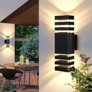 LED 야외 벽 조명 E27 아래로 외부 벽 Sconce IP65 방수 Led Sconce 램프 베란다 정문 정원 벽 램프