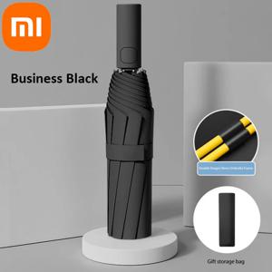 Xiaomi 24 뼈 솔리드 컬러 자동 우산 라이트 접이식 대형 야외 양산 UV 보호 자동 우산