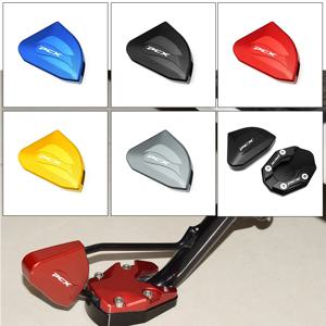 혼다 PCX125 PCX150 PCX160 PCX 125/150/160 오토바이 액세서리 CNC 사이드 스탠드 확장 킥 스탠드 확대기 플레이트 패드