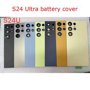 삼성 갤럭시 S24 울트라 5G용 후면 유리 커버, 후면 도어 교체용 하드 배터리 케이스, 접착제가 포함된 후면 하우징 커버