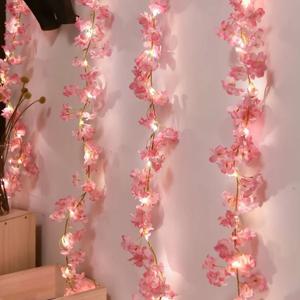 LED 벚꽃 램프 스트링 마당 조명, 새해 장식, 배터리 미포함, 어머니의 날, 1 개 6.56ft 20 LED, 1 롤