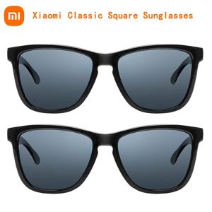 Xiaomi Mijia 클래식 스퀘어 선글라스 TAC 편광 렌즈 안경 레트로 라이트 프레임 스크류리스 UV 보호 드라이버 여성 남성
