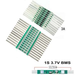 BMS PCM 배터리 보호 보드, 3.7V 18650 리튬 이온 배터리용, 솔더 포함, JB 과전류 보호 기능, 3A, 10 개