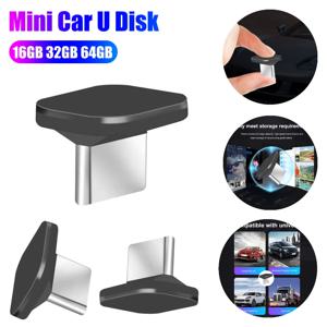 16GB/32GB/64GB 미니 자동차 U 디스크 휴대용 유형 C USB 플래시 드라이브 메모리 스틱 자동차 컴퓨터 TV 용 빠른 전송 플러그 앤 플레이