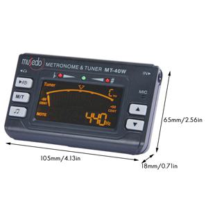 Musedo MT-40W 메트로 튜너 톤 생성기 전자 디지털 LCD 3 in 1 LCD 클라리넷 색소폰 튜너/메트로놈 HOT