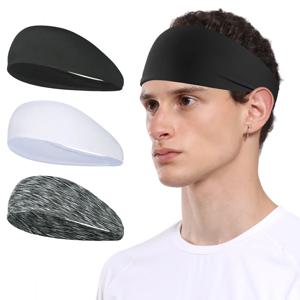 스포츠 Sweatbands 탄성 머리띠 통기성 헤어 밴드 요가 체육관 피트니스 러닝 테니스 수분 위킹 헤어 액세서리 남자