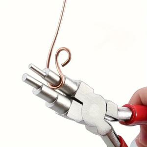고급 탄소강 볼 플라이어 - 원형 및 바늘 팁 플라이어, DIY 링 제작, 금속 후크 핸드 툴에 적합