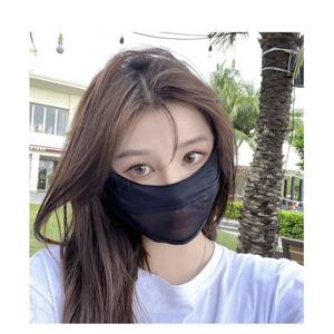 여성용 아이스 실크 마스크 여름 자외선 차단 UV 차단 페이스 마스크 얇고 통기성 좋은 신상품 거즈 아이스 실크 눈 보호
