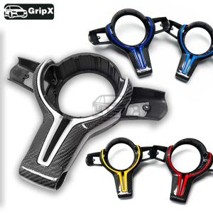 BMW M 시리즈 F80 F82 F10 F06 F12 F13 F15 F16 M-스포츠 F20 F22 F30 F31 F32 F33 F36 용 트루 카본 파이버 프레임 스티어링 휠 트림