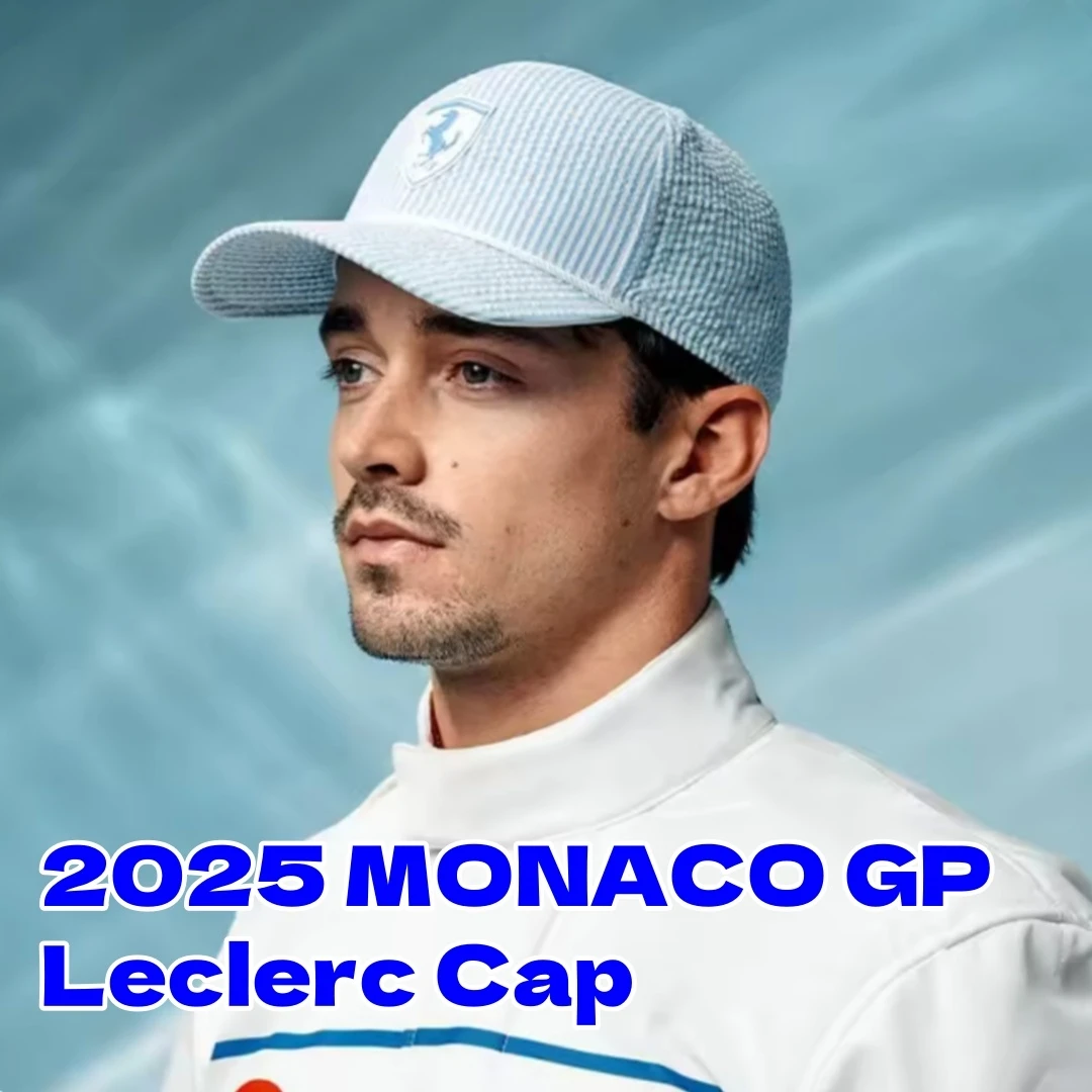 2025 SF 페라리 F1 레이싱 모나코 GP 샤를 르클레르 캡 모나코 스페셜 에디션 야구 모자 포뮬러 원 레이싱 팬 캡