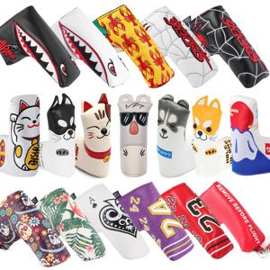 블레이드 커버 골프 퍼터 블레이드 커버 화이트 골프 퍼터 커버 블레이드 골프 퍼터용 헤드 커버 클로저
