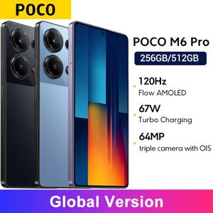 POCO M6 Pro 글로벌 버전 Helio G99 Ultra 120Hz Flow AMOLED 64MP 트리플 카메라(OIS 67W 터보 충전 포함)