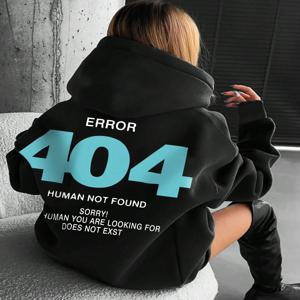오류 404 사람 미해결! 여성용 후드 패션 S-XXL, 플리스 하이 퀄리티 스웨터, 가을 캐주얼 운동복