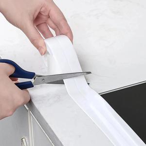 PVC 테이프 방수 벽 접착제 싱크 가장자리 씰 곰팡이 방지 코킹 스트립 주방 욕실 샤워 욕조