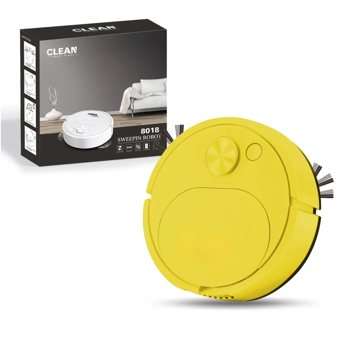 USB 스위핑 로봇 진공 청소기, 3 in 1 스마트 무선 걸레질, 1500Pa 드래그, 청소 바닥, 가정 사무실용, 신제품