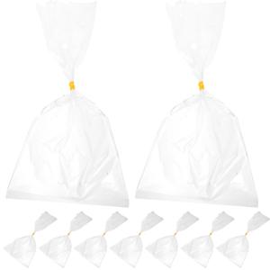 실용적인 장식용 생선 포장 가방, 보관 배송용 투명 가방, 정리정돈 및 라이브 운송 HDPE 플라스틱, 50 개