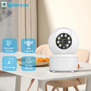 1080P 스마트 WIFI 보안 보호 애완 동물 베이비 모니터 카메라 풀 컬러 야간 투시경 자동 추적 양방향 오디오 ICSEE