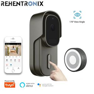 Tuya WiFi 초인종 카메라 배터리 SmartHome 비디오 초인종 홈 1080P 무선 인터콘 도어 벨(Alexa 포함)