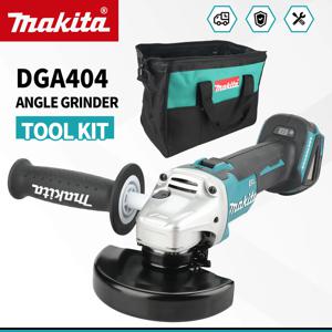 Makita DGA404 앵글 그라인더 도구 키트 브러시리스 모터, 금속 작업용, 인체공학적 그립 및 휴대용 운반 가방 포함