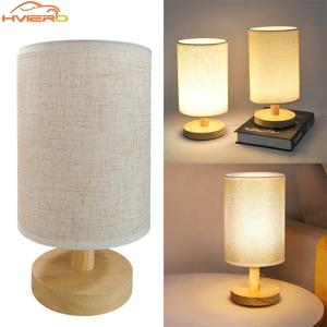 Hessian 단단한 나무 장식 램프 5V 원격 제어 Usb 테이블 책상 침실 Bedsid 연구 홈 스테이 LED 야간 조명 에너지 절약