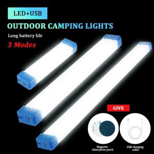 USB 충전식 LED 램프, 휴대용 비상 조명, LED 튜브, 야외 랜턴, 마그네틱 라이트 손전등, 캠핑 램프, 17cm, 32cm
